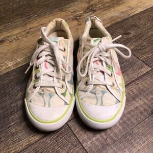 Coach Barrett Pastel Scribble Canvas Sneakers Size 7